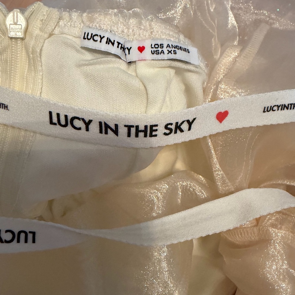 Lucy in the Sky babydoll Cream Dress - Picture 5 of 5